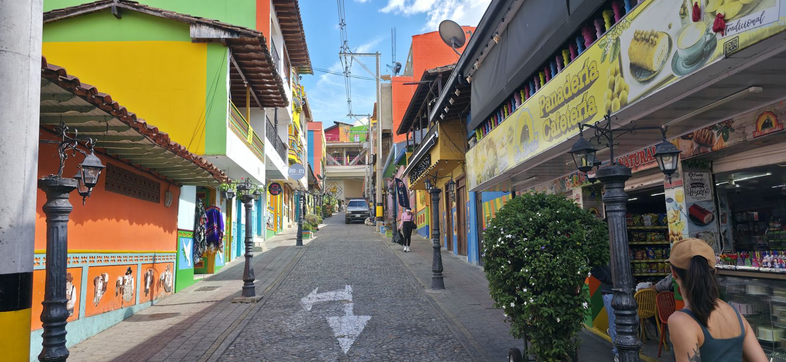 Colorful colonial street