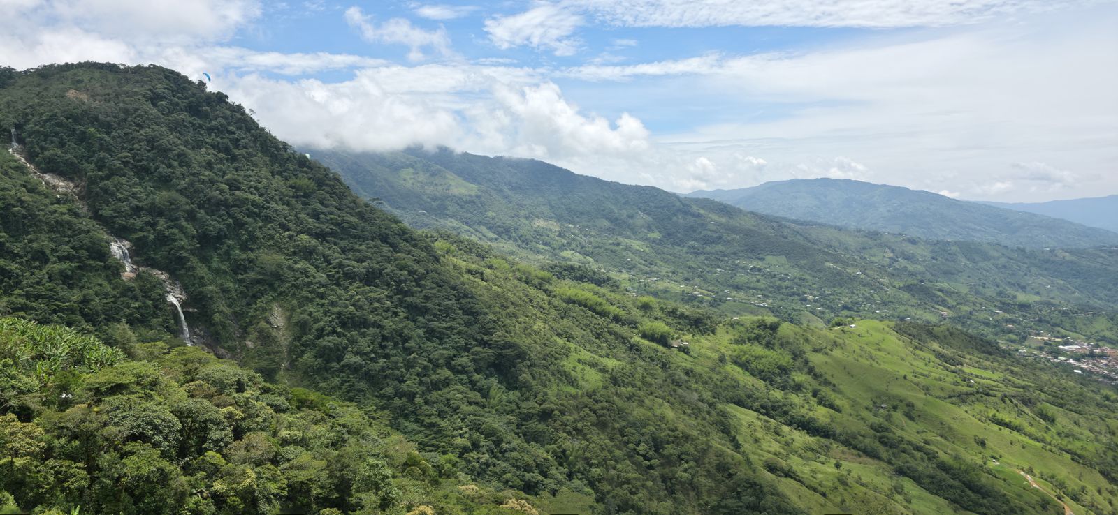 Green Andean mountains